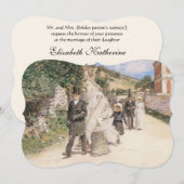 Trouwmars van Robinson, Vintage Impressionisme Kaart (Voorkant / Achterkant)