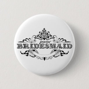 Trouwmeisje bruidsmeisje bruiloft Vintage Frame Ronde Button 5,7 Cm
