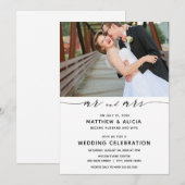 Trouwmelding en receptie kaart (Voorkant / Achterkant)