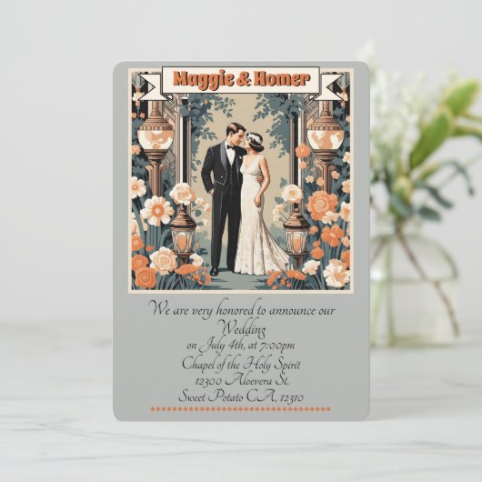 " TROUWMELDING " KAART (Staand voorkant)