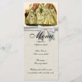 Trouwmenu Antieke Bruidsmeisjes Menu