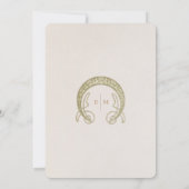 Trouwmenu Daisies Art Nouveau van Mucha Kaart (Achterkant)