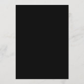 Trouwmenu Elegant Zwart Goud Menu (Achterkant)