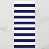 Trouwmenu Elegante Kalligrafie  Marineblauw Menu (Achterkant)