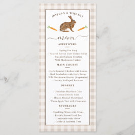 Trouwmenu Fantasie Beige Boshaas Menu