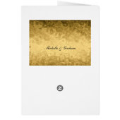 Trouwmenu Goud (Achterkant)