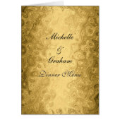 Trouwmenu Goud (Voorkant)