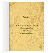 Trouwmenu Goud (Binnen (Rechts))