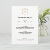Trouwmenu Imperial Luxe – Ontvangst Stijl A Menu (Staand voorkant)