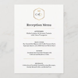 Trouwmenu Imperial Luxe – Ontvangst Stijl A Menu