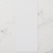 Trouwmenu in bloemrijke boho-stijl menu (Achterkant)