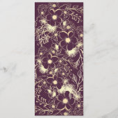 Trouwmenu in juweeltinten menu (Achterkant)