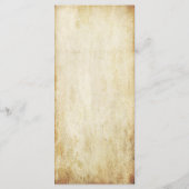 Trouwmenu in vintage stijl menu (Achterkant)