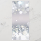 Trouwmenu Kaart winter magische idylle (Achterkant)