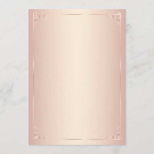 Trouwmenu Kaarten Roze Vintage (Achterkant)