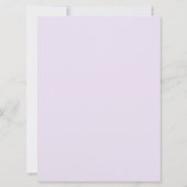 Trouwmenu | Lavendel Pioen Groen Botanisch Menu Kaart (Achterkant)