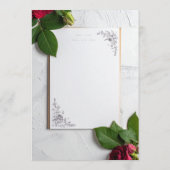 trouwmenu menu (Achterkant)