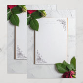 trouwmenu menu (Voorkant / Achterkant)