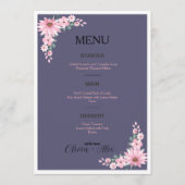 Trouwmenu Menu (Voorkant)
