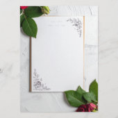 trouwmenu menu (Achterkant)