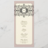 {} trouwmenu menu (Voorkant)