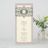 {} trouwmenu menu (Staand voorkant)