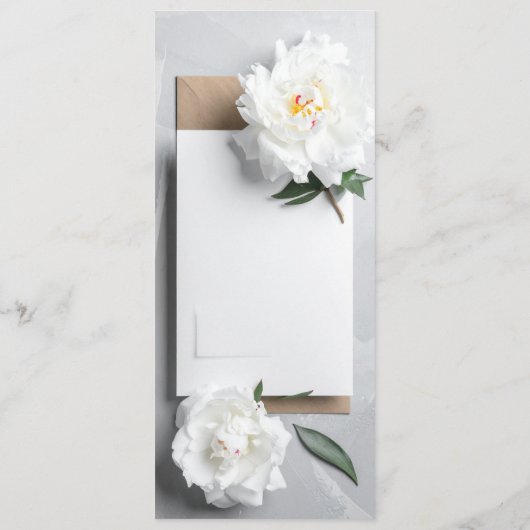 trouwmenu menu (Achterkant)