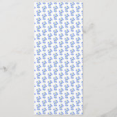 Trouwmenu met Blauwe Klokjes Menu (Achterkant)