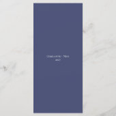 Trouwmenu met maritiem thema menu (Achterkant)