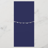 Trouwmenu met scheepsanker en marineblauw goud menu (Achterkant)