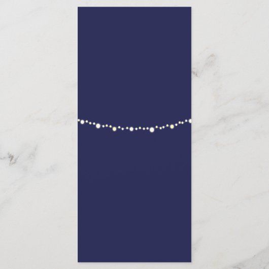 Trouwmenu met scheepsanker en marineblauw goud menu (Achterkant)