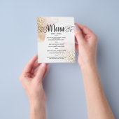 Trouwmenu met waterverf in een beperkt budget. Fly Flyer (Hand)