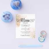 Trouwmenu met waterverf in een beperkt budget. Fly Flyer (Enkel)