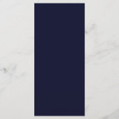 Trouwmenu NavyFloral, Minimaal Menu, Elegant Menu (Achterkant)