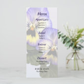 Trouwmenu Pansy Duo Menu (Staand voorkant)