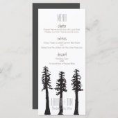 Trouwmenu Redwood Trees Menu (Voorkant / Achterkant)