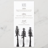 Trouwmenu Redwood Trees Menu (Voorkant)