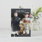 Trouwmenu Roemeense Nationale Menu (Staand voorkant)