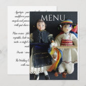 Trouwmenu Roemeense Nationale Menu (Voorkant / Achterkant)