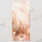 Trouwmenu RoseGold Waterverf Menu (Achterkant)