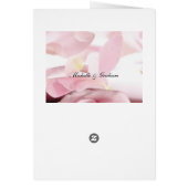 Trouwmenu Roze Rozen (Achterkant)