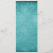 Trouwmenu Teal en Gouden Kaarten (Achterkant)