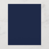 Trouwmenu van Navy Marble & Goud Agate (Achterkant)
