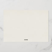 Trouwmenu Vintage Goud Pruim Folie Uitnodiging (Achterkant)