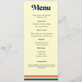 Trouwmenu 'Vintage Vibes' Menu (Voorkant)