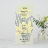 Trouwmenu voor Moeder Narzissen en de Tweeling Menu (Staand voorkant)