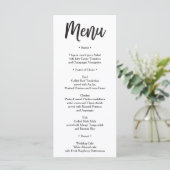 Trouwmenu - Vrijgezellenfeest Menu - Sweet (Staand voorkant)