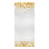 Trouwmenu zilver goud reclamekaart (Achterkant)