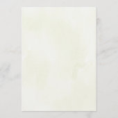 Trouwmenukaart voor wilde bloementuin kaart (Achterkant)