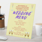 Trouwmenu's Kaarten Reclamebord Met Voetstuk (Insitu)